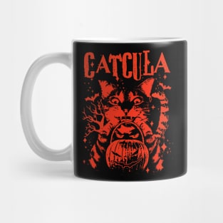 CATCULA Funny CAT Vampire Dracula Halloween Mug